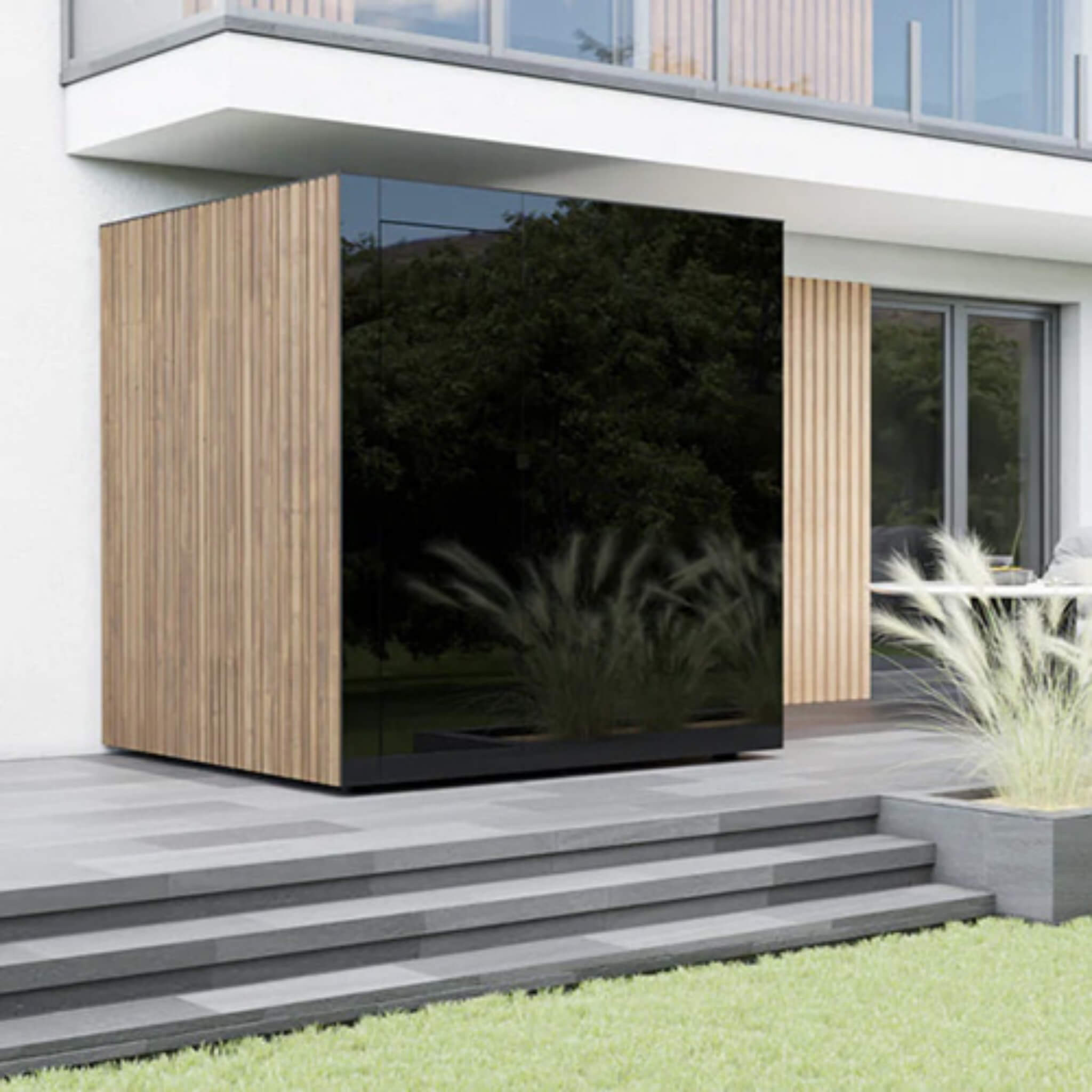 ThermaSol Spectra Outdoor Sauna Cabin - Architectural Glass Sauna (4-Person)