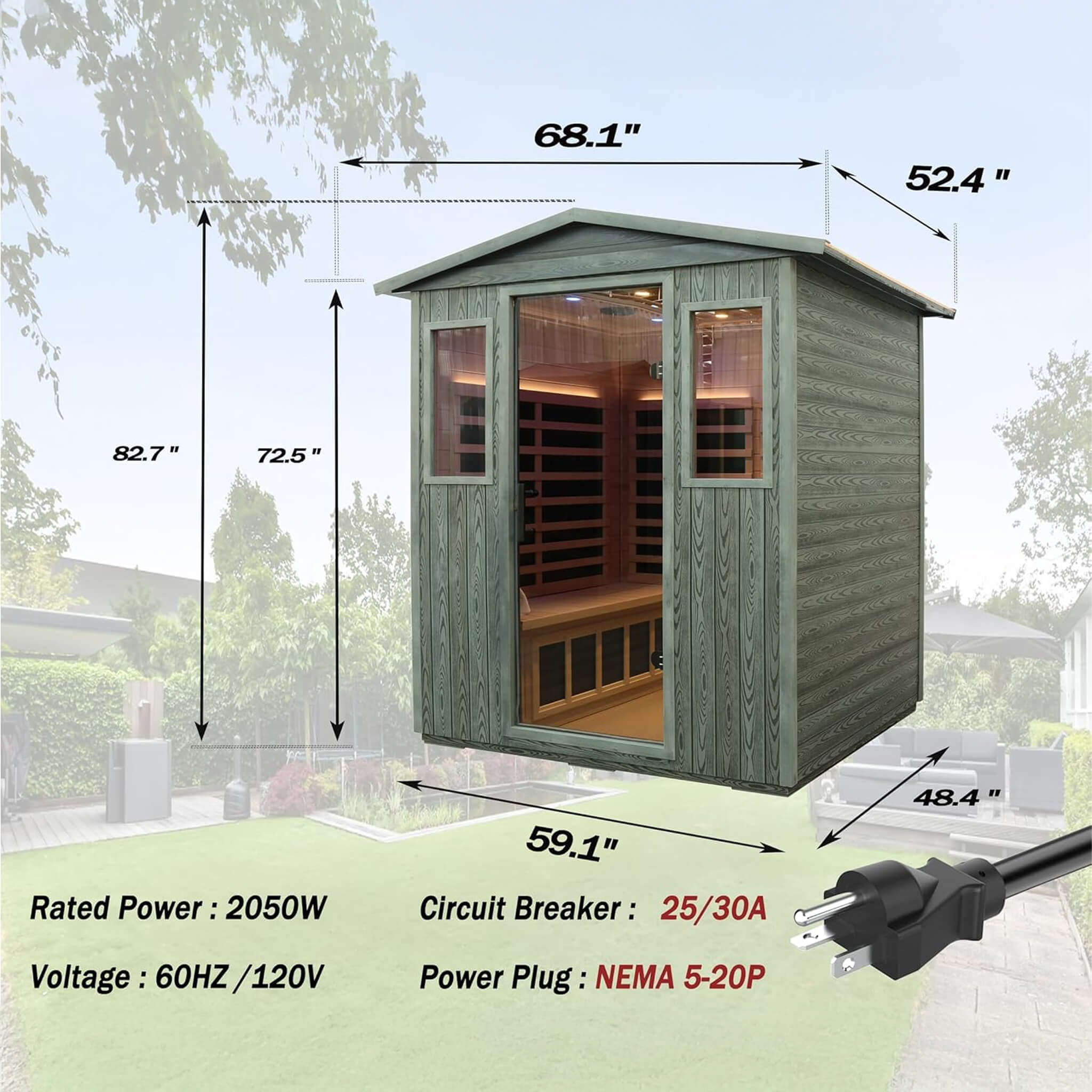 Thermora Eterna 4-Person Outdoor Infrared Sauna
