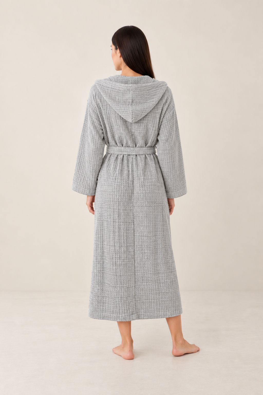Waffle Gray Bathrobe